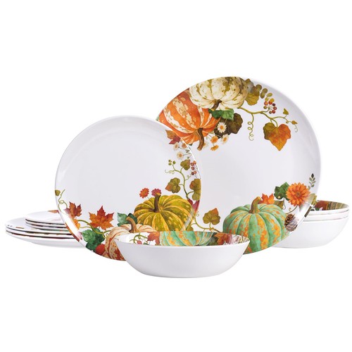 12pcs fall melamine - 12pcs,