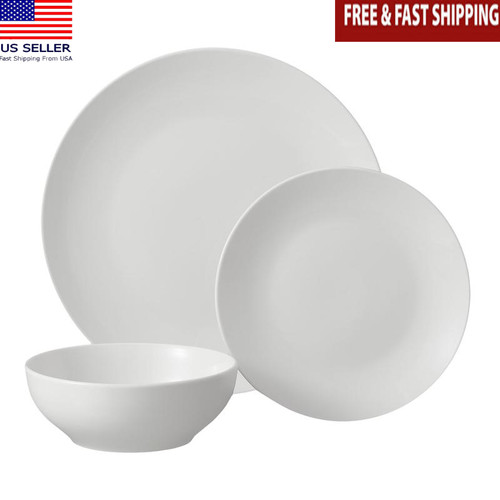 12pc stoneware dinnerware set - stoneware,