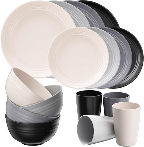 Pcs unbreakable plates - 16,